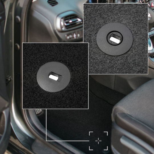 Basic Black Velvet Floor Mats for Kia Stonic Crossover 2017