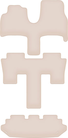 Premium Beige Fußmatten Lancia Phedra 7-Sitzer 2002-2010