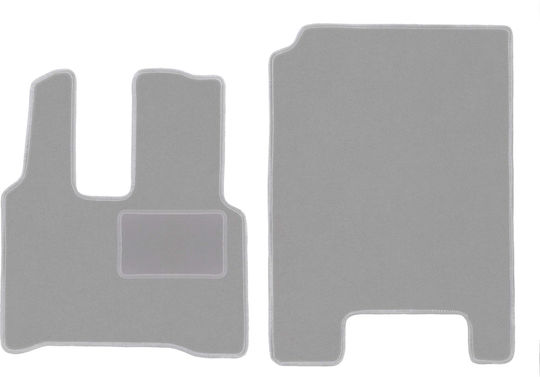 Gray Car Mats Mercedes-Benz Actros Set Front and Back Pieces 2011