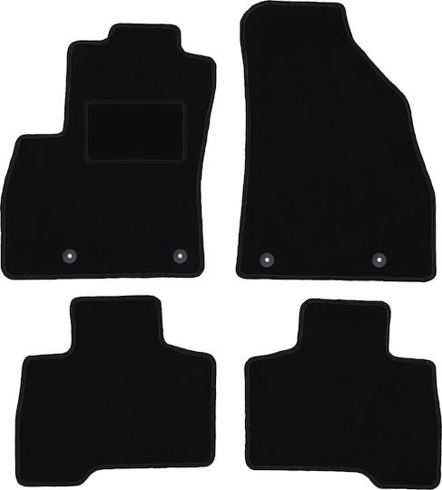 Velour Carpet Car Mats Set Fiat Fiorino III Combivan 2007-2017