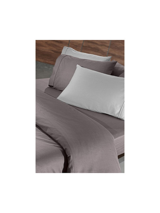 Guy Laroche Minimal Pillowcase Set with Envelope Cover Melanze 50x70cm.