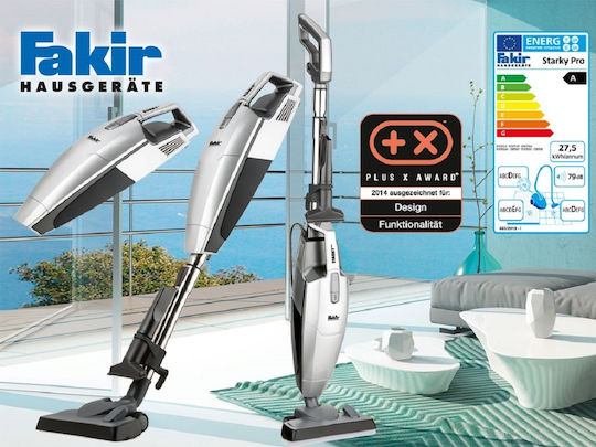 Fakir Starky Pro Elektrisch 2-in-1 Staubsauger Stick & Handgerät 700W Gray
