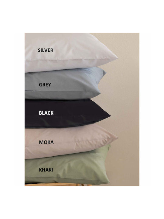 Palamaiki Etoile/2 Pillowcase Set with Envelope Cover Silver 52x72cm.