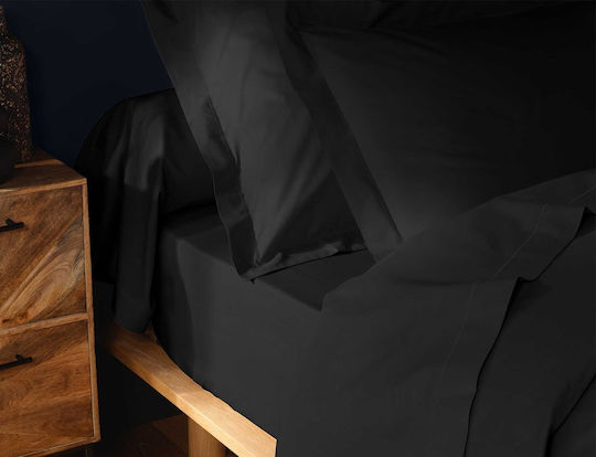 L-c Lina Σετ Μαξιλαροθήκες Oxford Black 50x70εκ.