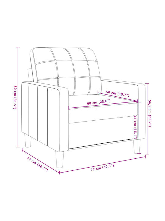 Living Room Furniture Set 2 seater & 2 seater & Armchair Pink