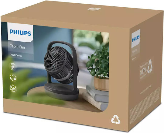 Philips Series 3000 Επιτραπέζιος Ανεμιστήρας 130W Μαύρος