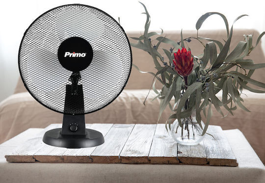 Primo PRTF-80502 Tabletop Fan 40W Diameter 30cm Black