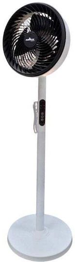 Fan Pedestal 60W Diameter 25.4cm with Remote Control Black