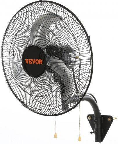 Wall Fan 70W 49cm Diameter Black