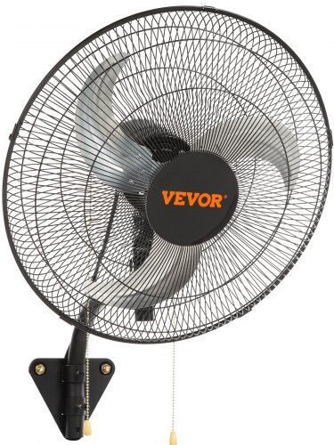 Wall Fan 70W 49cm Diameter Black