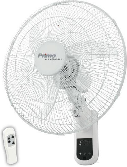 Primo 15833R Wall Fan 65W Diameter 45cm with Remote Control White