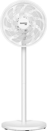 Bormann BFN4015 Pedestal Fan 45W With Remote Control White