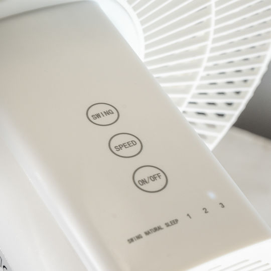 Bormann BFN4015 Pedestal Fan 45W With Remote Control White