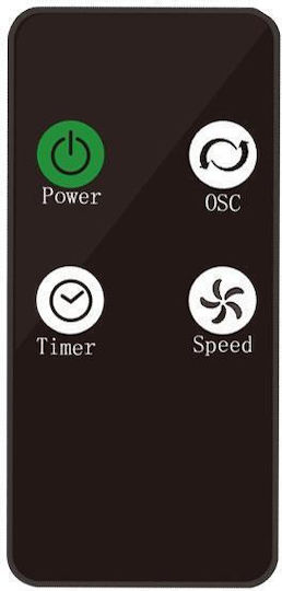 Eurolamp Tower Fan White Digital 50w 83cm Control 300-24552