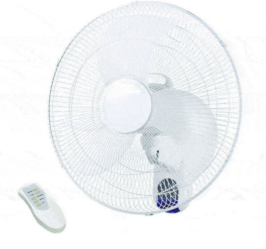 Aca Wall Fan 50W Fan Diameter 45cm With Remote Control White