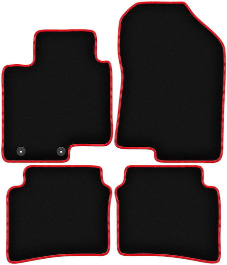 Carlux-red Car Mats Hyundai Bayon Crossover 2021