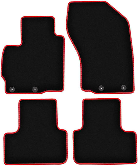Carlux-red Car Floor Mats Peugeot 4008 Crossover 2012-2017