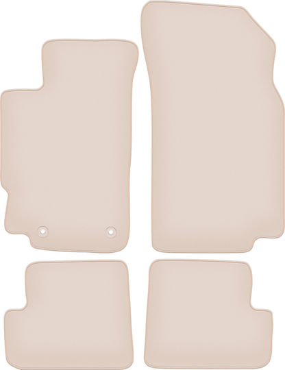 Premium Beige Fußmatten Peugeot 406 Coupe 1995-2004
