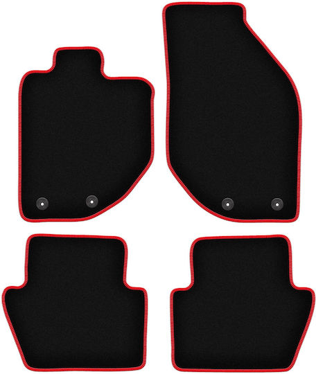 Carlux Red Car Mats Volvo C70 I Cabrio Coupe 1997-2005