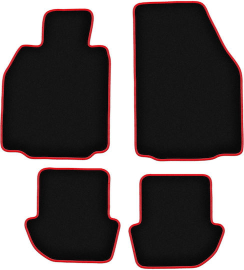 Carlux-rote Autofußmatten Porsche 911 Typ 997 Cabriolet Coupé Targa 2002-2012