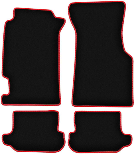 Carlux Red Car Floor Mats Honda CRX Delsol Coupe Cabrio 1992-1997