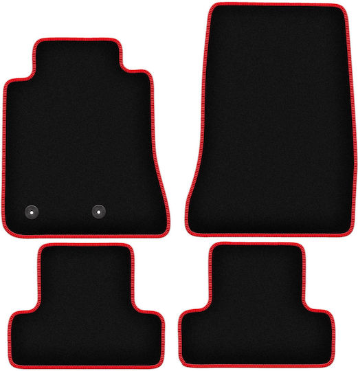 Carlux-rote Autofußmatten Ford Mustang Mk6 Coupe 2014