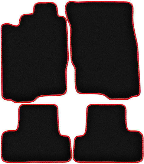 Carlux Red Car Mats Mitsubishi Eclipse IV Coupe 2006