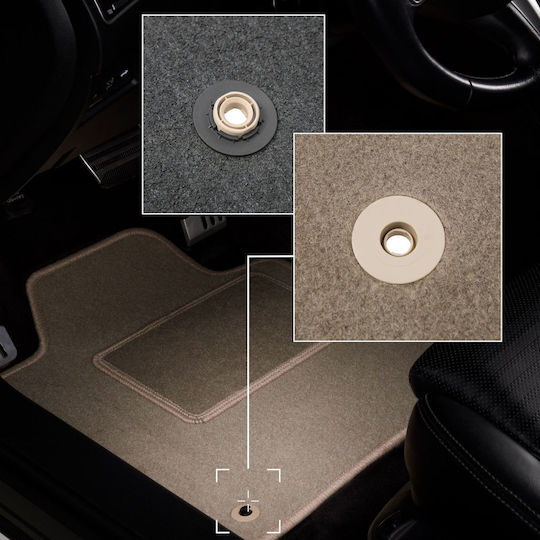 Beige Velvet Car Mats Peugeot 307 Hatchback Estate Sw 2001-2009