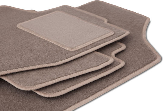 Beige Samt Fußmatten Citroen C4 Grand Spacetourer 7-Sitzer 2013-2021