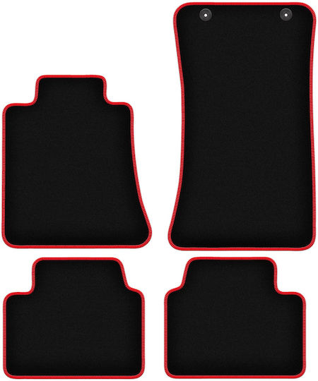 Carlux Red Car Mats Alfa Romeo Giulia Set Front and Back 2 Pieces 2WD Sedan 2016