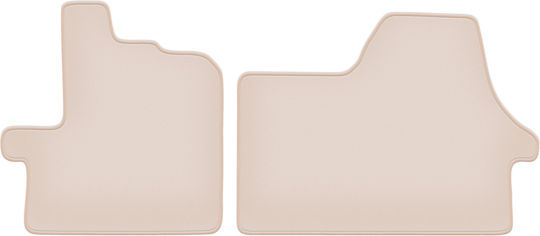 Premium Beige Car Mats for Citroen Jumper II Van 2006-2014