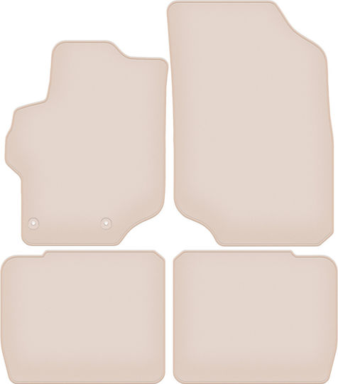 Premium Beige Floor Mats Citroen C-elysee Sedan 2012