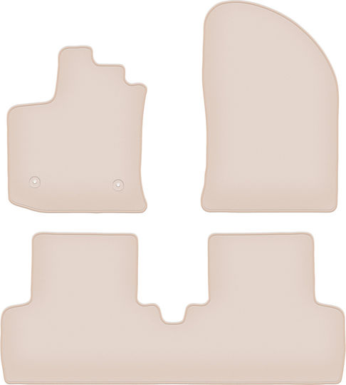 Premium Beige Floor Mats Dacia Lodgy Minivan 2012
