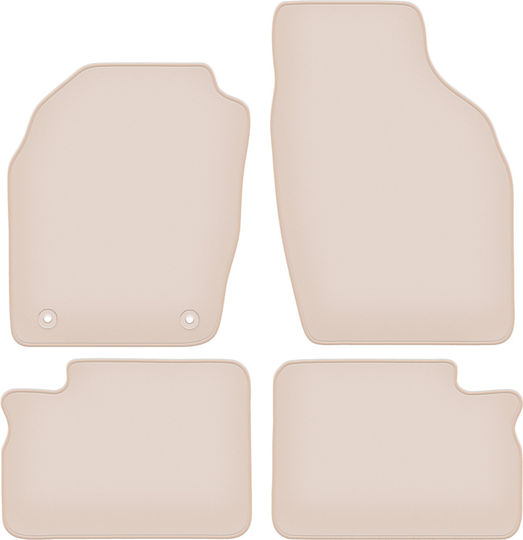 Premium Beige Floor Mats Opel Agila A Hatchback 2000-2007