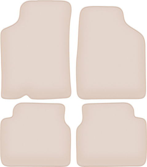 Premium Beige Car Mats for Kia Sephia I Sedan 1994-1997