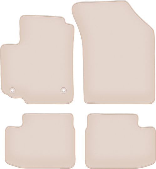 Премиум бежови стелки за под Fiat Sedici Hatchback 2006-2014