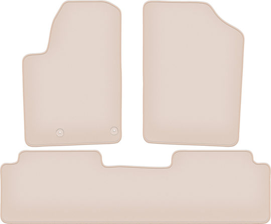 Premium Beige Floor Mats Peugeot Partner I Van Tepee 1997-2010