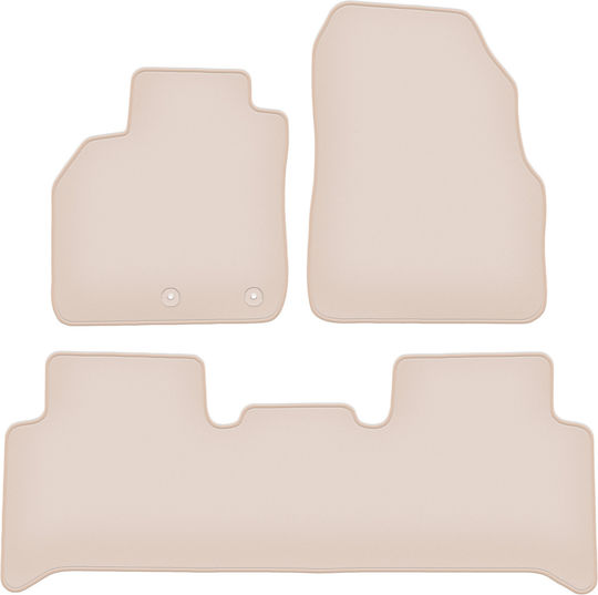 Premium Beige Floor Mats Renault Scenic Ii Minivan 2003-2009
