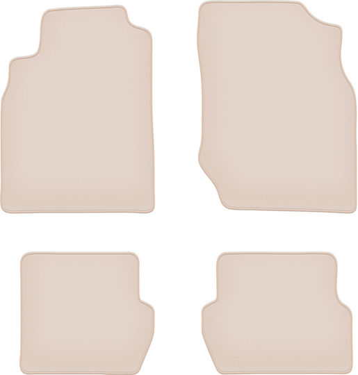 Premium Beige Floor Mats Nissan Almera N16 Hatchback 2000-2006