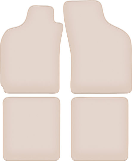 Premium Beige Car Mats for Fiat Albea Sedan 2002-2010