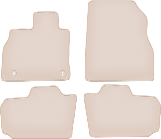 Premium Beige Fußmatten Nissan Leaf I Hatchback 2010-2017
