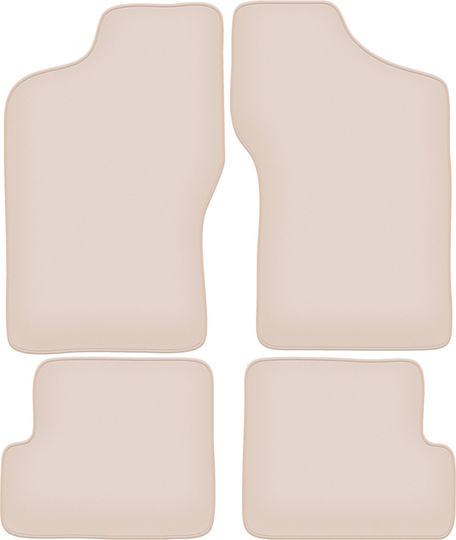 Premium Beige Fußmatten Fiat Cinquecento Hatchback 1991-1998