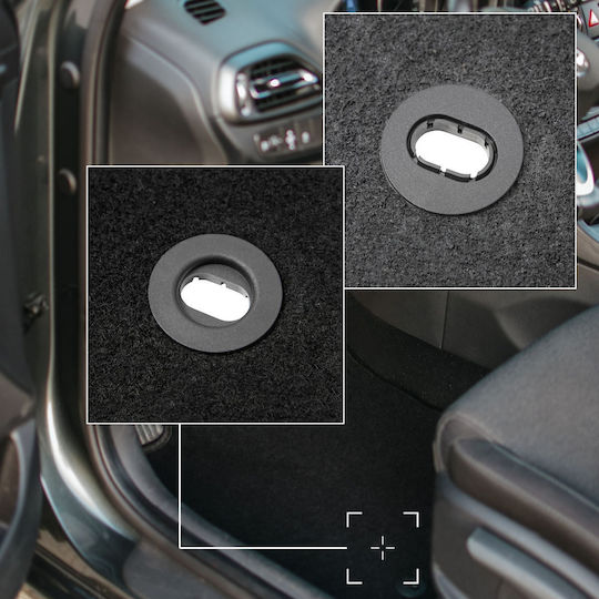 Covorașe de podea negre simple din catifea Ford Fusion Hatchback 2005-2012