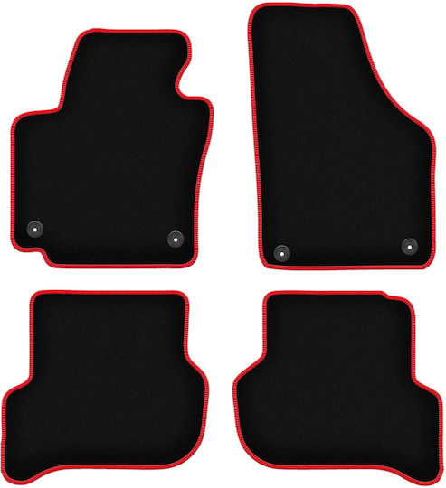 Carlux-red Car Mats Volkswagen Golf Plus Minivan 2005-2014