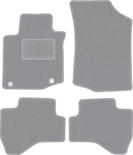 Gray Car Mats Citroen C1 I Hatchback 2005-2014