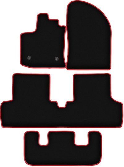 Carlux-red Car Mats Dacia Lodgy 7 Seater 2012