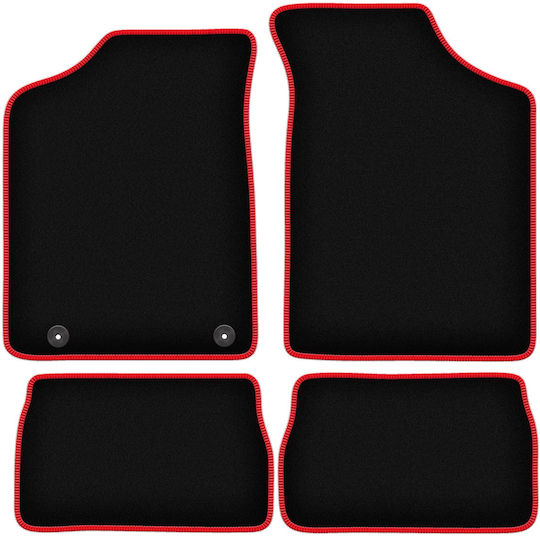 Carlux-red Car Mats Peugeot 106 Hatchback 1991-2003