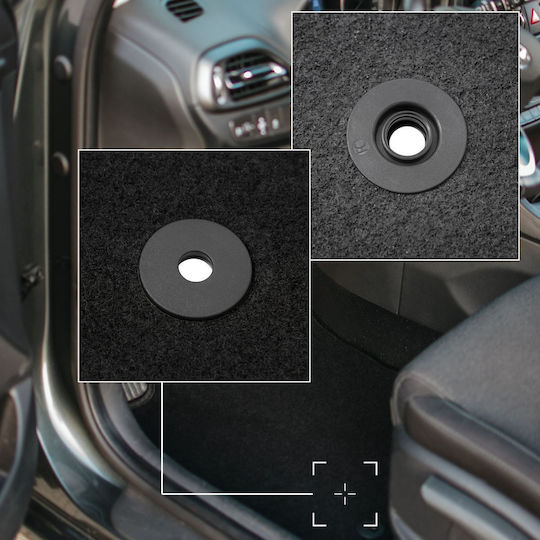 Schwarze Samt-Fußmatten Basic für Ford Explorer Mk5 SUV 2010-2019