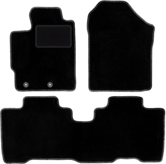 Velour Carpet Car Mats Set Toyota Verso-S Minivan 2010-2015
