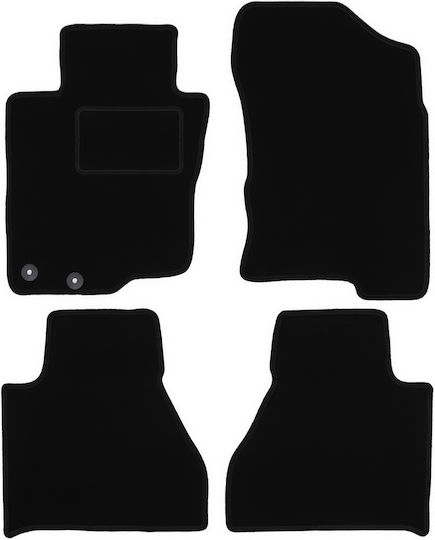 Velour Carpet Car Mats Set for Toyota Hilux Viii Pickup 2015